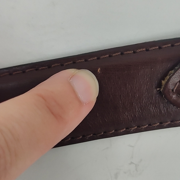 Italian Leather Belt, Size 42 - Picture 12 of 12
